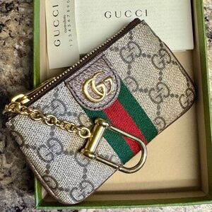 Gucci Ophidia Zip Key Pouch (NEW)
